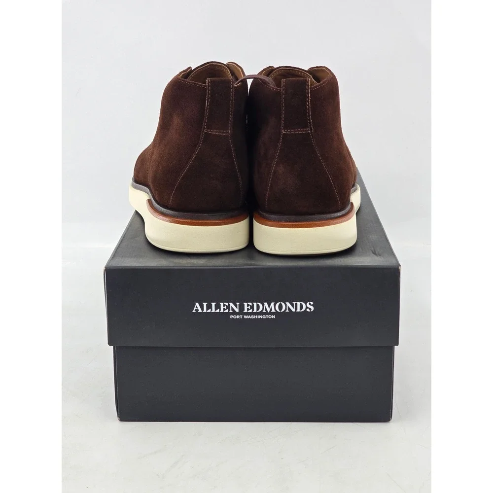 Allen Edmonds Carson Chukka Mens 8.5 EEE Brown Suede Boots -NEW